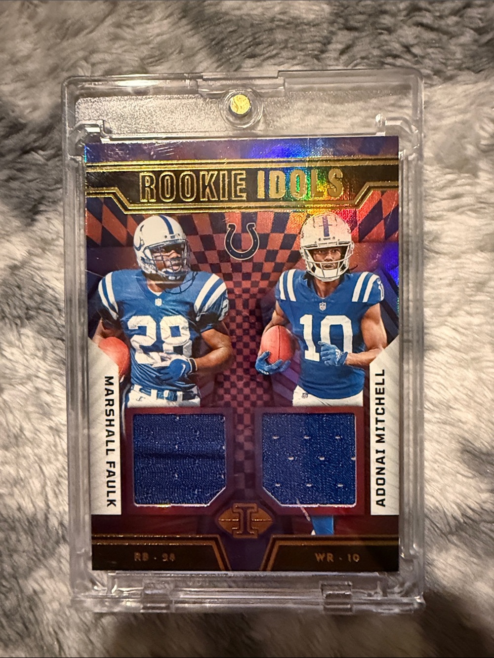 Panini Illusions Dual-Player Football Card — Purple & Pink